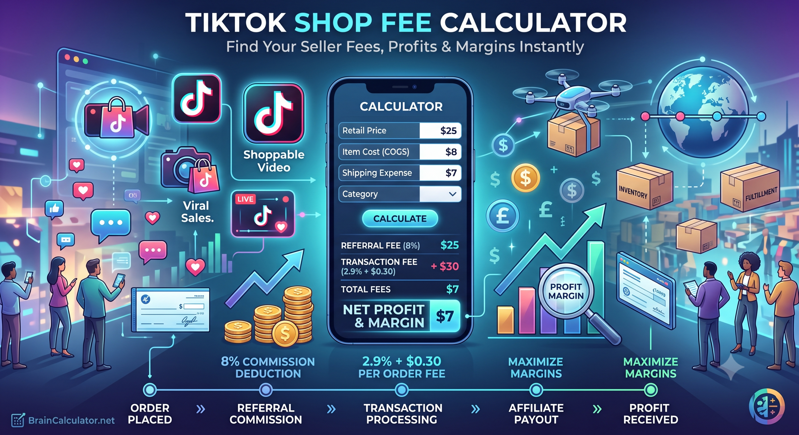 tiktok shop fee calculator